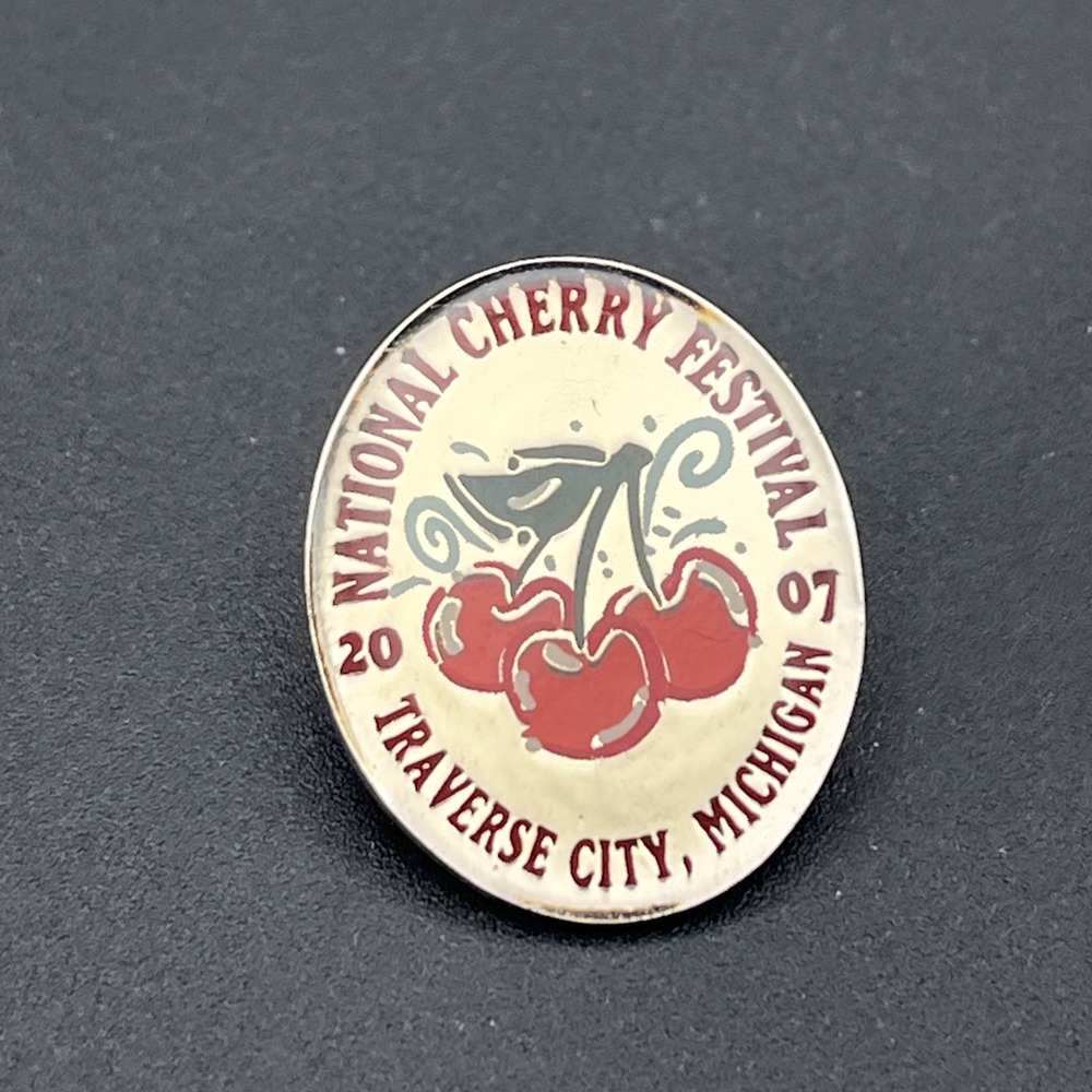 2007 National Cherry Festival Traverse City Michigan Lapel‎ Hat Pin